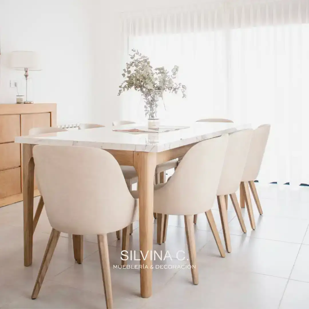 Juego comedor moderno Danísa - SILVINA C MUEBLERIA Y DECORACION Juego comedor moderno Danísa - SILVINA C MUEBLERIA Y DECORACION