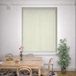 Cortina Bandas Verticales color Crema