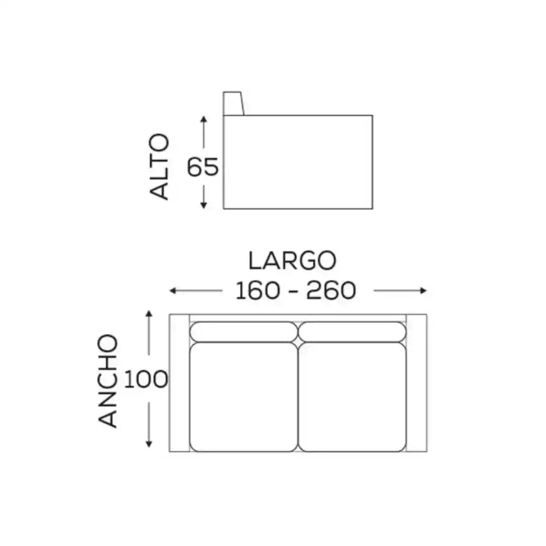 Medidas Sillón living Moderno 2 y 3 cuerpos MC - SILVINA C 24 Medidas Sillón living Moderno 2 y 3 cuerpos MC - SILVINA C 24