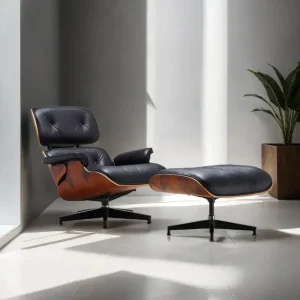 Sillón individual relax Moderno Black Rosewood Miller - SILVINA C 64