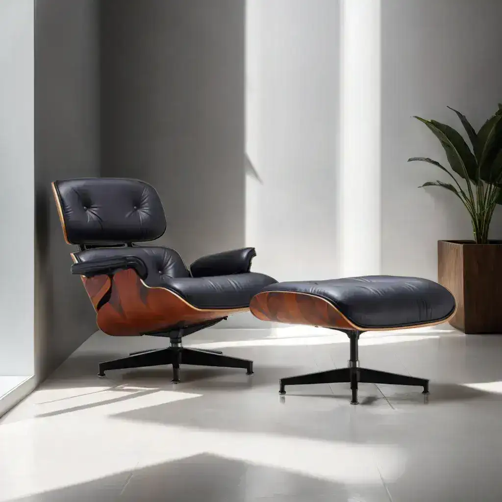 Sillón individual relax Moderno Black Rosewood Miller - SILVINA C 64 Sillón individual relax Moderno Black Rosewood Miller - SILVINA C 64