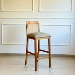 Banqueta desayunador esterilla madera Nórdica Cata - SILVINA C
