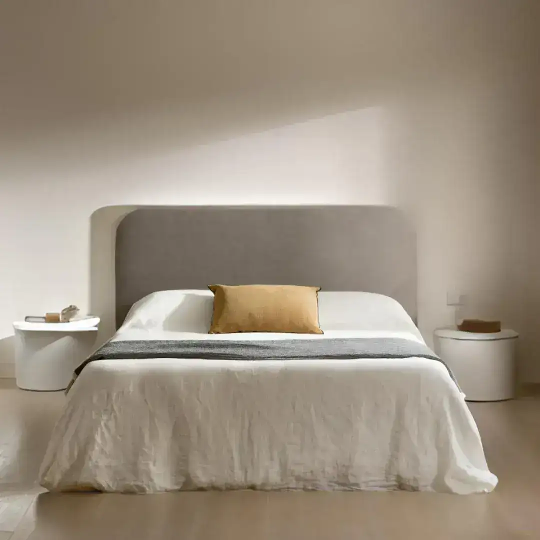 Respaldo Cama Moderno Curvo Pilar - SILVINA C Respaldo Cama Moderno Curvo Pilar - SILVINA C