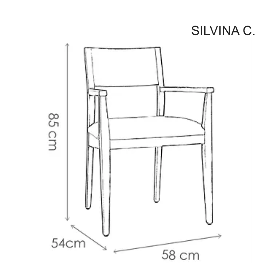 Sillón puntera cabecera madera Calama - SILVINA C Sillón puntera cabecera madera Calama - SILVINA C