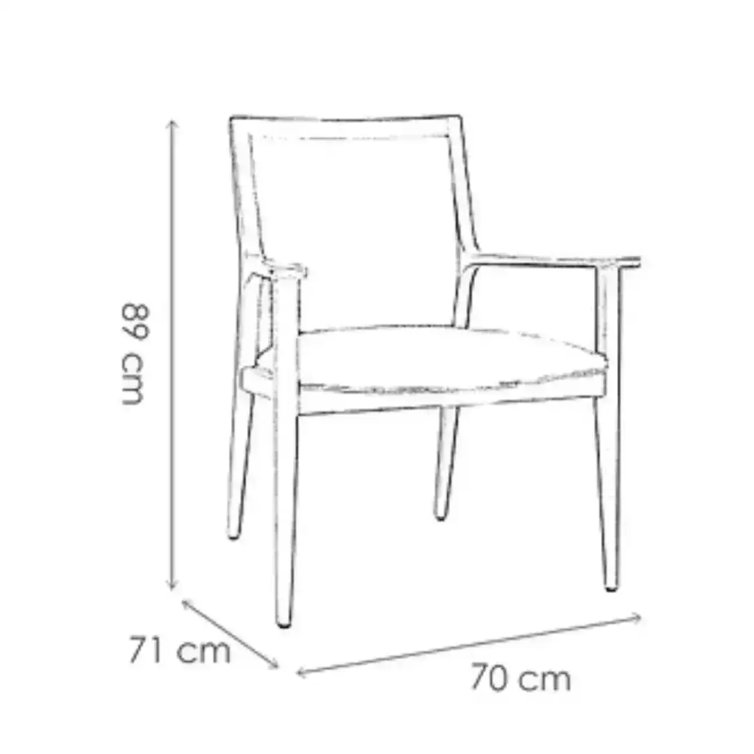 Sillón cabecera apoyabrazos madera Essen - SILVINA C 6 Sillón cabecera apoyabrazos madera Essen - SILVINA C 6