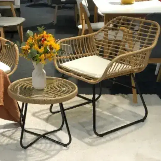 Set exterior muebles jardín Ratán Girona - SILVINA C 2 Set exterior muebles jardín Ratán Girona - SILVINA C 2