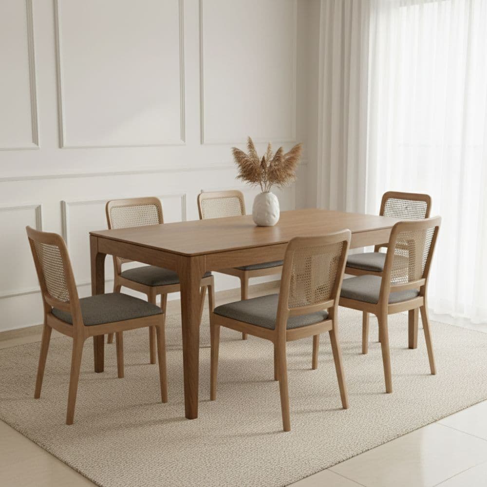 Silla comedor esterilla madera Lulú - SILVINA 1212 Silla comedor esterilla madera Lulú - SILVINA 1212