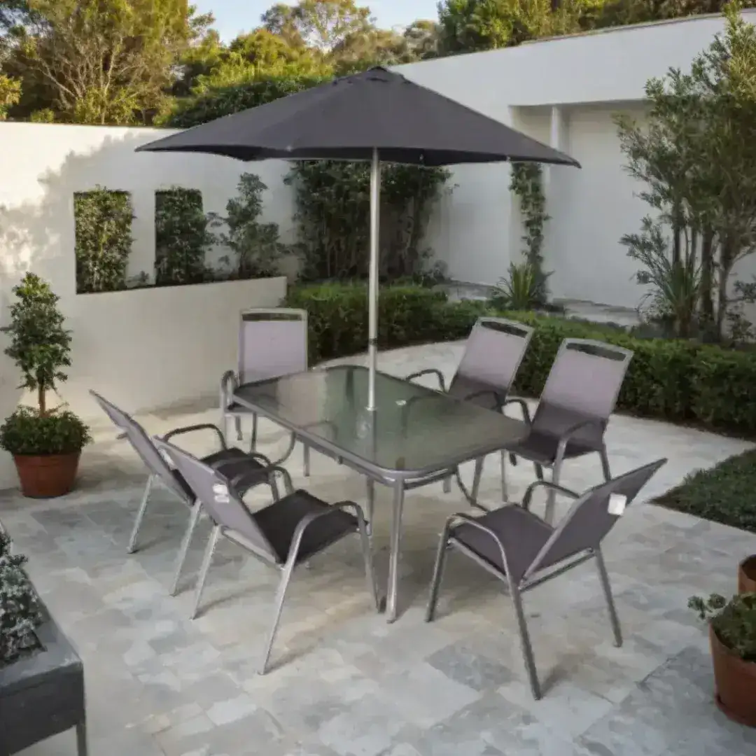 Juego Jardín comedor Exterior set Hierro Dijón - SILVINA C Juego Jardín comedor Exterior set Hierro Dijón - SILVINA C