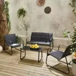 Juego Jardín Exterior Aluminio Moderno Saudi