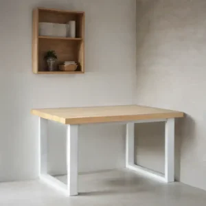 Mesa escritorio oficina Industrial Hierro blanca Block - SILVINA C