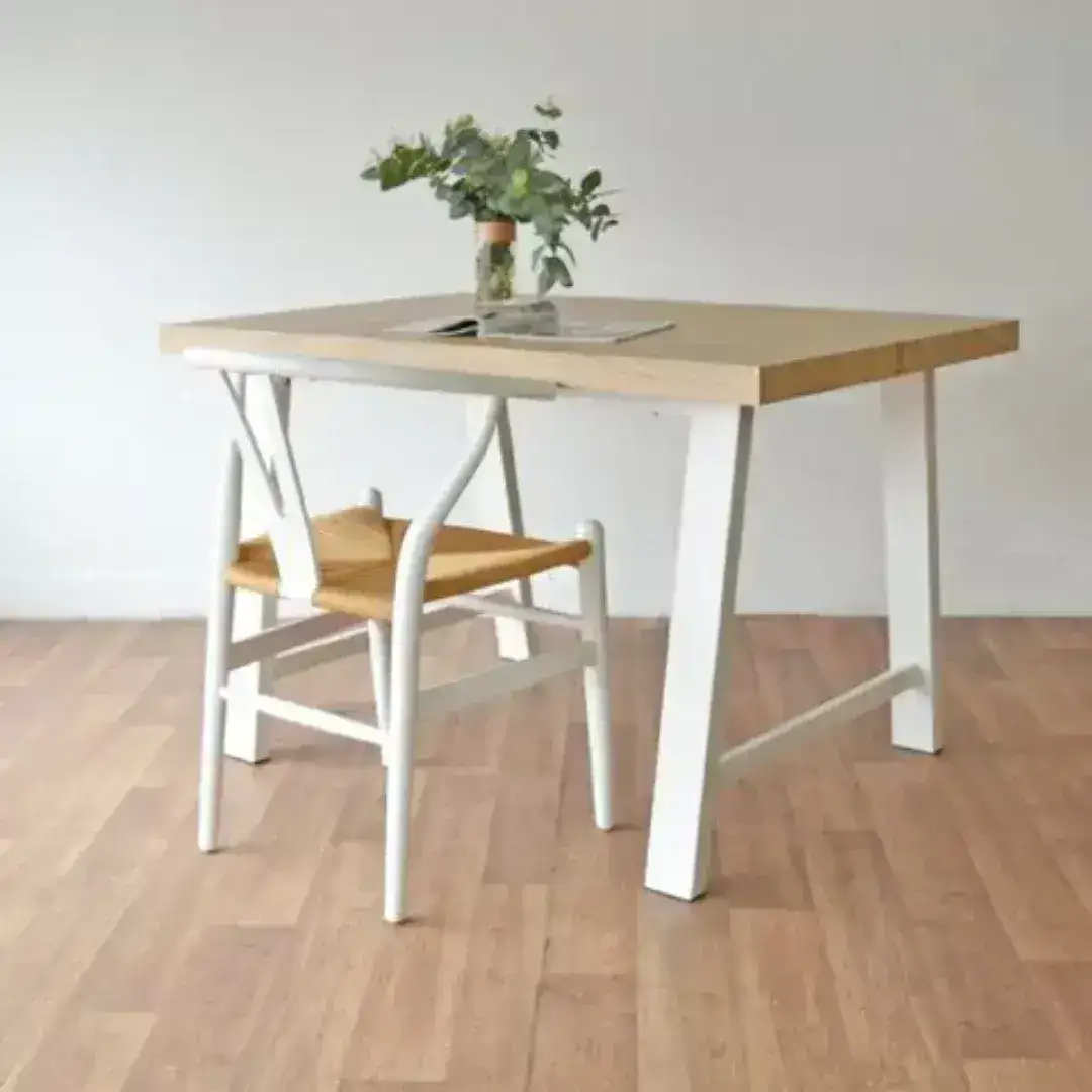 Mesa oficina Industrial Hierro White Lam - SILVINA C 1 Mesa oficina Industrial Hierro White Lam - SILVINA C 1