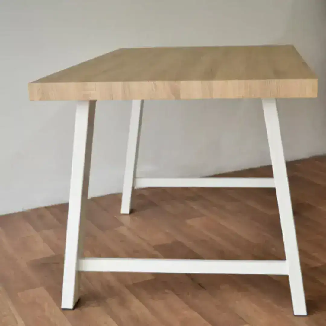 Mesa oficina Industrial Hierro White Lam - SILVINA C 2 Mesa oficina Industrial Hierro White Lam - SILVINA C 2