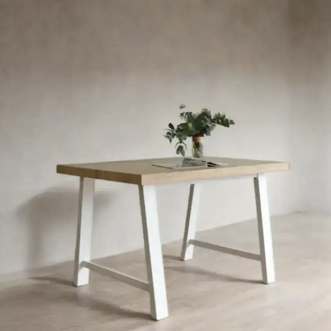 Mesa oficina Industrial Hierro White Lam - SILVINA C Mesa oficina Industrial Hierro White Lam - SILVINA C