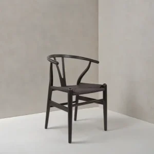 Silla Nórdica comedor Kraft Full Black Wishbone - SILVINA C