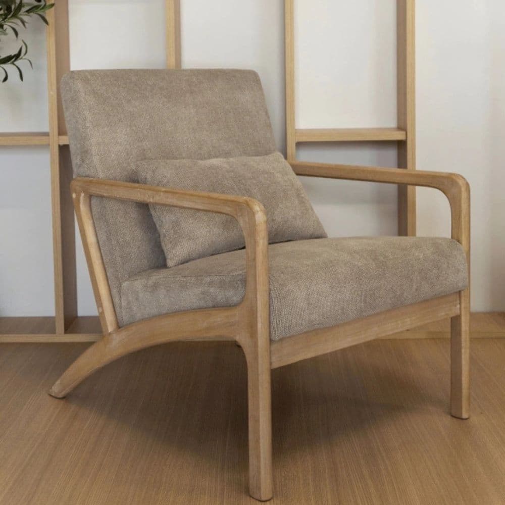 Sillón 1 Cuerpo Individual Nórdico Madera Bee - SILVINA C 123 Sillón 1 Cuerpo Individual Nórdico Madera Bee - SILVINA C 123