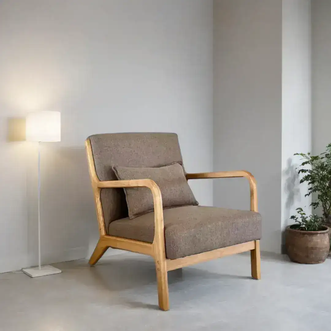 Sillón Individual Exterior Nórdico madera Lee - SILVINA C Sillón Individual Exterior Nórdico madera Lee - SILVINA C
