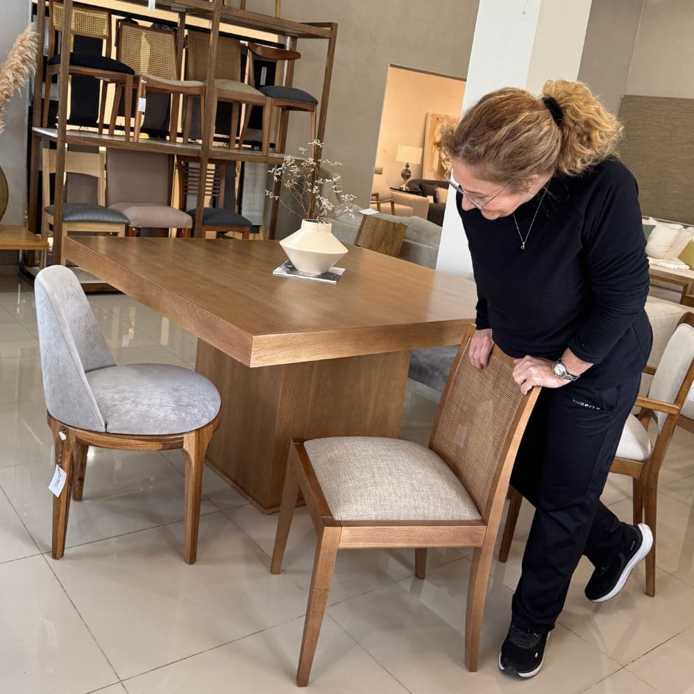 Mesa comedor cuadrada madera Moderna Pirámide - SILVINA C 12 Mesa comedor cuadrada madera Moderna Pirámide - SILVINA C 12