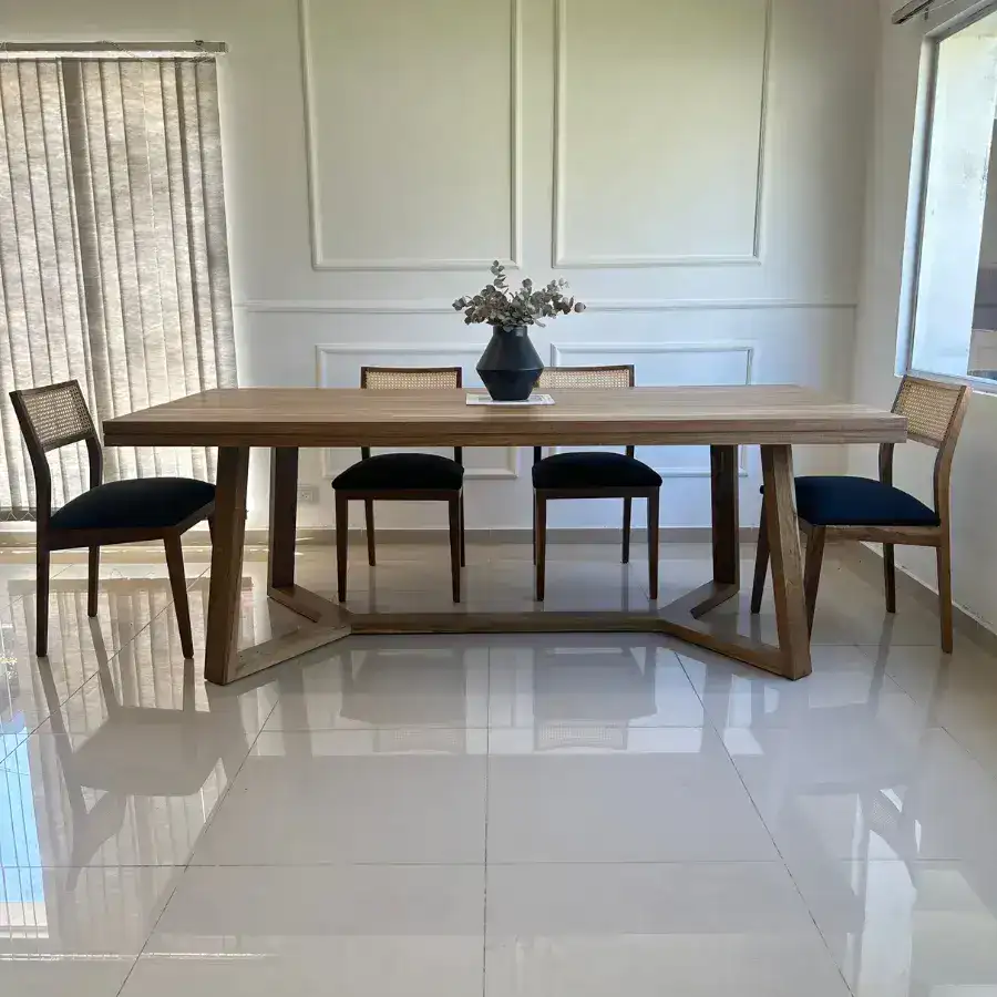 Mesa comedor rectangular Petiribí Valencia - SILVINA C 7 Mesa comedor rectangular Petiribí Valencia - SILVINA C 7