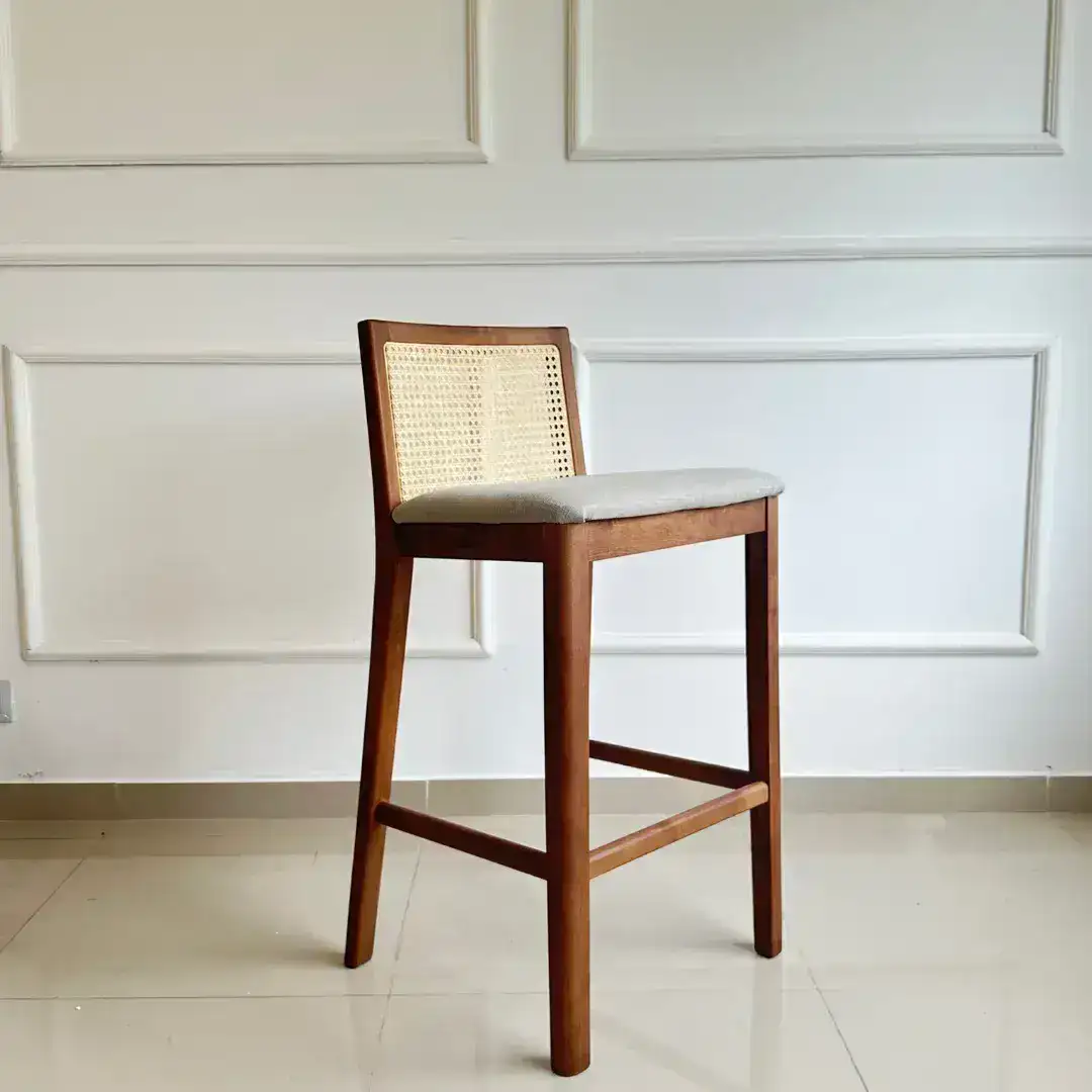 Banqueta alta desayunador Moderna esterilla Leonor - SILVINA C Banqueta alta desayunador Moderna esterilla Leonor - SILVINA C