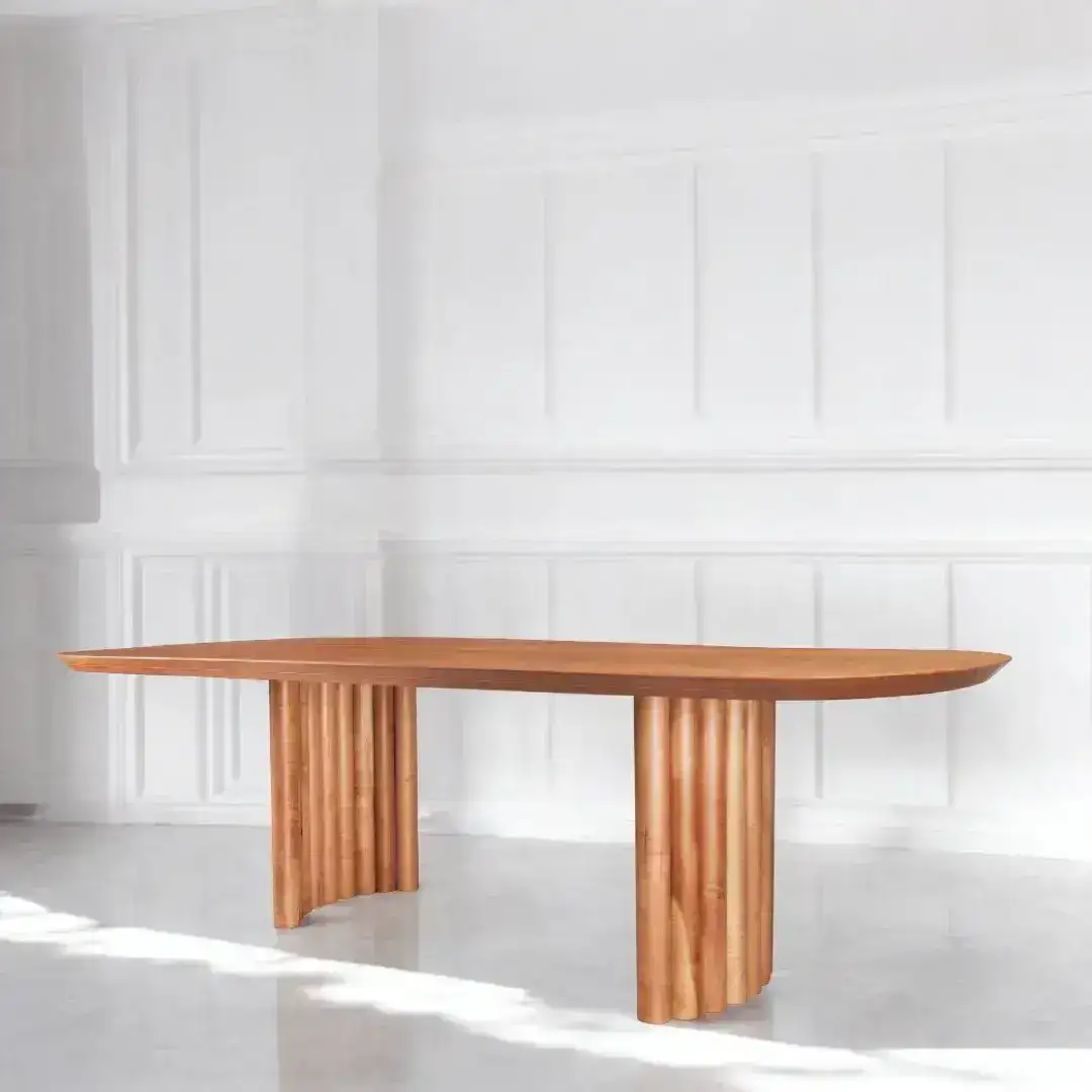 Mesa comedor ovalada madera varillada Versalles - SILVINA C 3 Mesa comedor ovalada madera varillada Versalles - SILVINA C 3