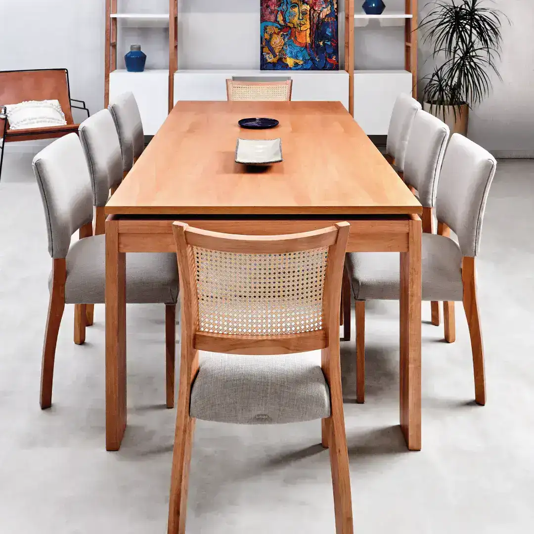 Mesa extensible comedor madera Lenga Aurora - SILVINA C 3 Mesa extensible comedor madera Lenga Aurora - SILVINA C 3