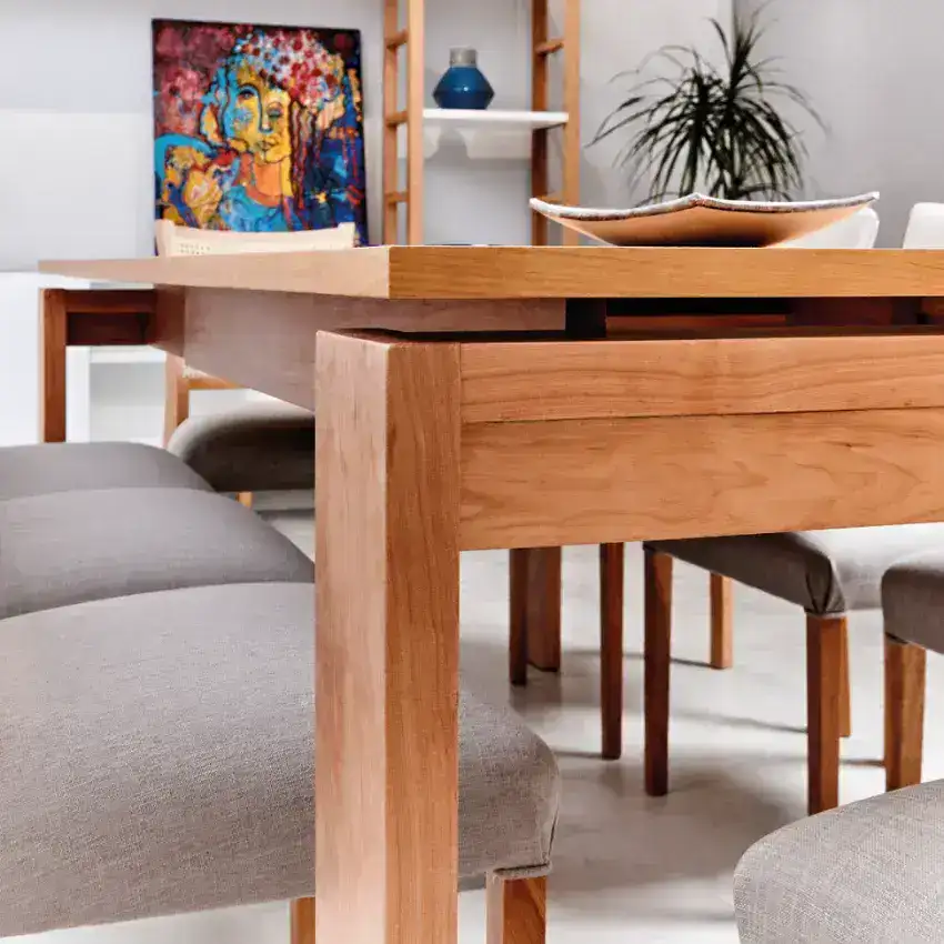Mesa extensible comedor madera Lenga Aurora - SILVINA C 5 Mesa extensible comedor madera Lenga Aurora - SILVINA C 5