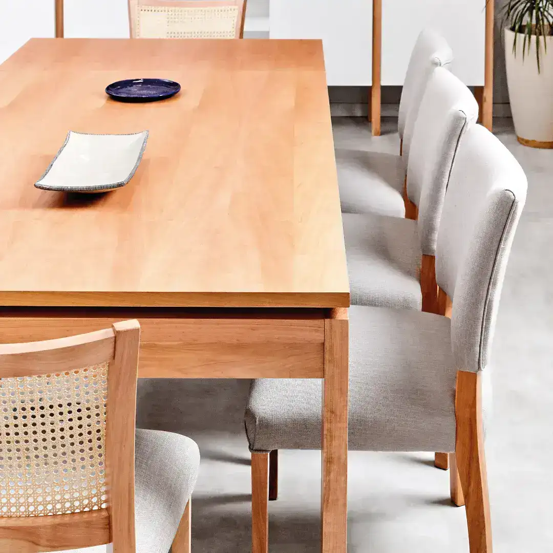 Mesa extensible comedor madera Lenga Aurora - SILVINA C Mesa extensible comedor madera Lenga Aurora - SILVINA C