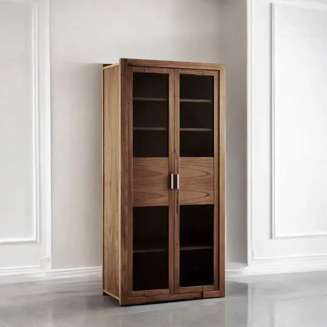 Estante vitrina madera Nórdica Paraíso Jade - SILVINA C 2 Estante vitrina madera Nórdica Paraíso Jade - SILVINA C 2