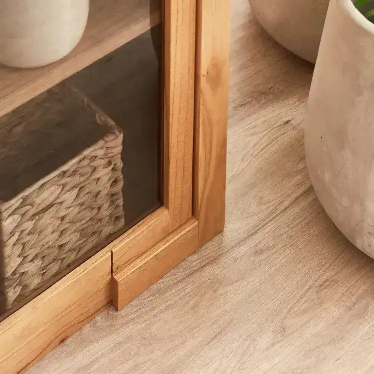 Estante vitrina madera Nórdica Paraíso Jade - SILVINA C 9