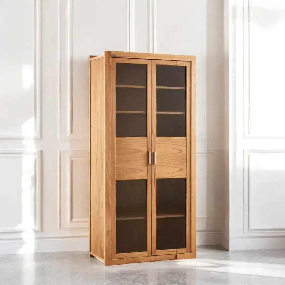 Estante vitrina madera Nórdica Paraíso Jade - SILVINA C Estante vitrina madera Nórdica Paraíso Jade - SILVINA C
