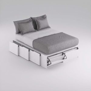 Cama 2 plazas cajones 1,40 Icon - SILVINA C (22)