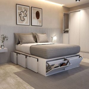 Cama dos plazas cajones funcional 1,60 Icon - SILVINA C (25)