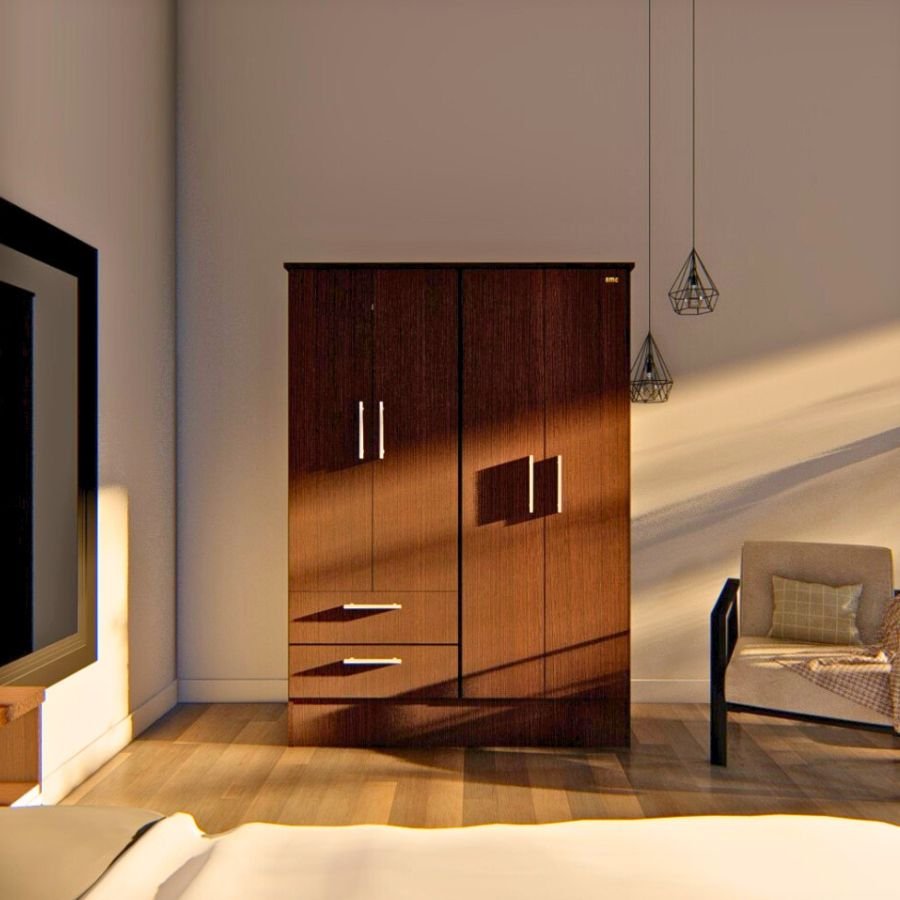 Placard Melamina 4 puertas Moderno 1,20 Joe - SILVINA C (5) Placard Melamina 4 puertas Moderno 1,20 Joe - SILVINA C (5)