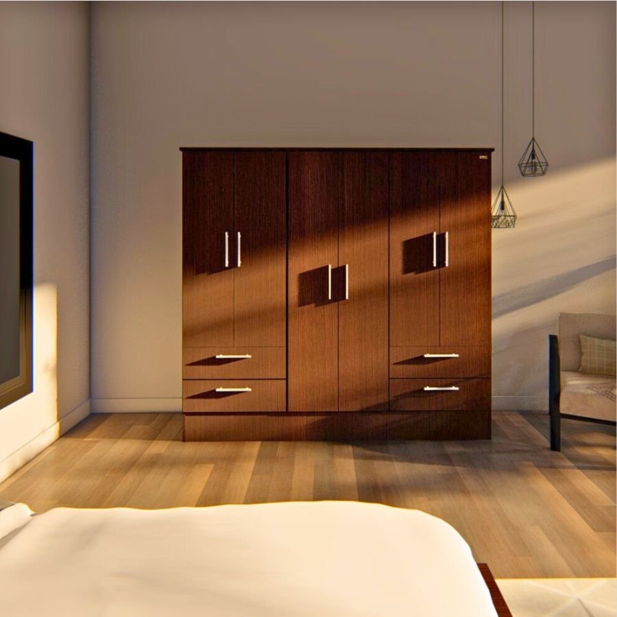 Placard Melamina 6 puertas Moderno 1,80 Joe - SILVINA C (1) Placard Melamina 6 puertas Moderno 1,80 Joe - SILVINA C (1)