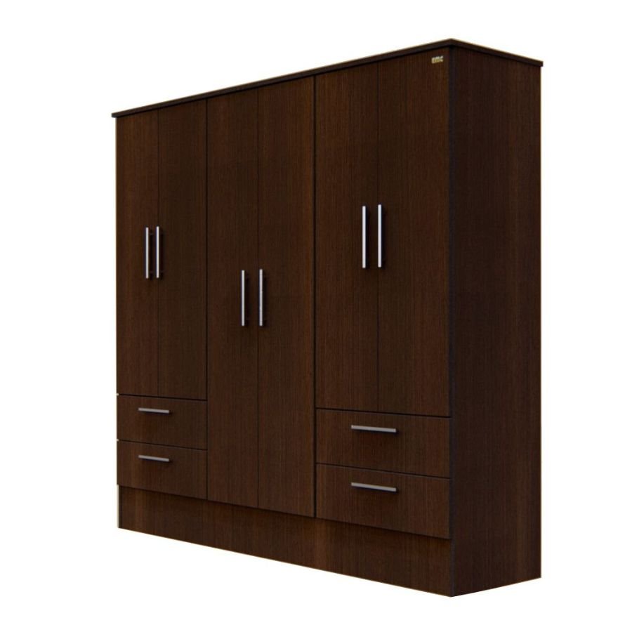 Placard Melamina 6 puertas Moderno 1,80 Joe - SILVINA C Placard Melamina 6 puertas Moderno 1,80 Joe - SILVINA C