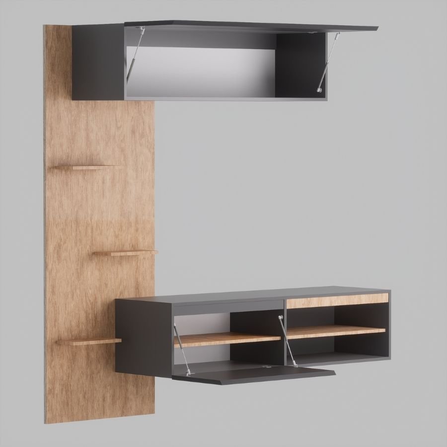 Rack tv flotante living Melamina Fila - SILVINA C (1) Rack tv flotante living Melamina Fila - SILVINA C (1)