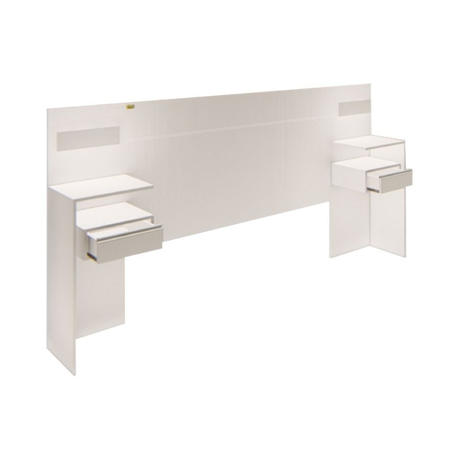 Respaldo cama Moderno con Mesas luz Led Melamina Day - SILVINA C (5) Respaldo cama Moderno con Mesas luz Led Melamina Day - SILVINA C (5)