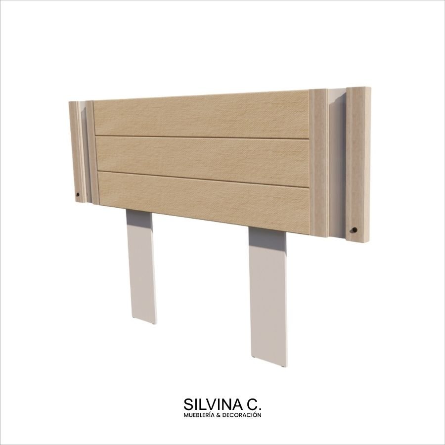 Respaldo cama Moderno luz led Melamina Mou - SILVINA C (6) Respaldo cama Moderno luz led Melamina Mou - SILVINA C (6)