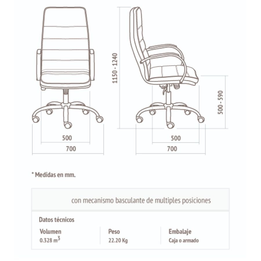 Silla PC escritorio ergonómica oficina alta Jazz - SILVINA C (6) Silla PC escritorio ergonómica oficina alta Jazz - SILVINA C (6)