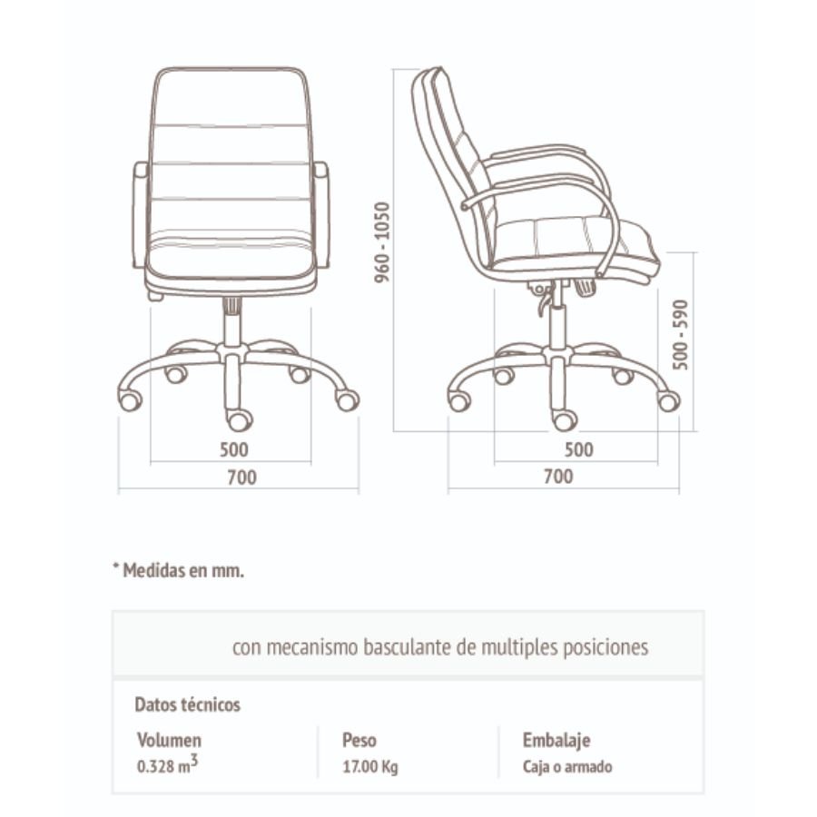 Silla escritorio PC oficina ergonómica baja Jazz - SILVINA C 6 Silla escritorio PC oficina ergonómica baja Jazz - SILVINA C 6