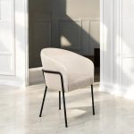 Sillón apoyabrazos puntera tapizado Moderno Carra