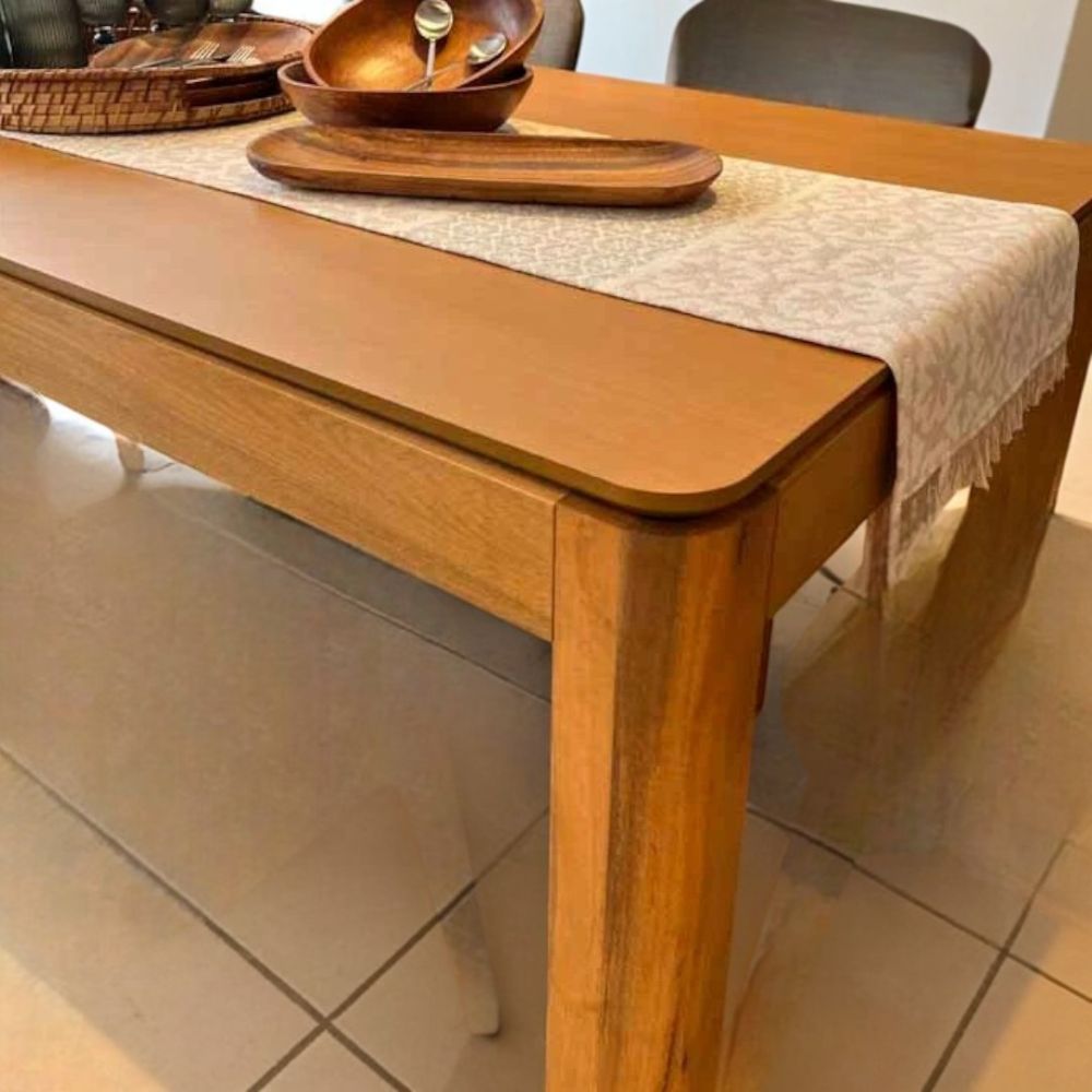 Mesa comedor extensible madera Grandis Nacar - SILVINA C (3) Mesa comedor extensible madera Grandis Nacar - SILVINA C (3)