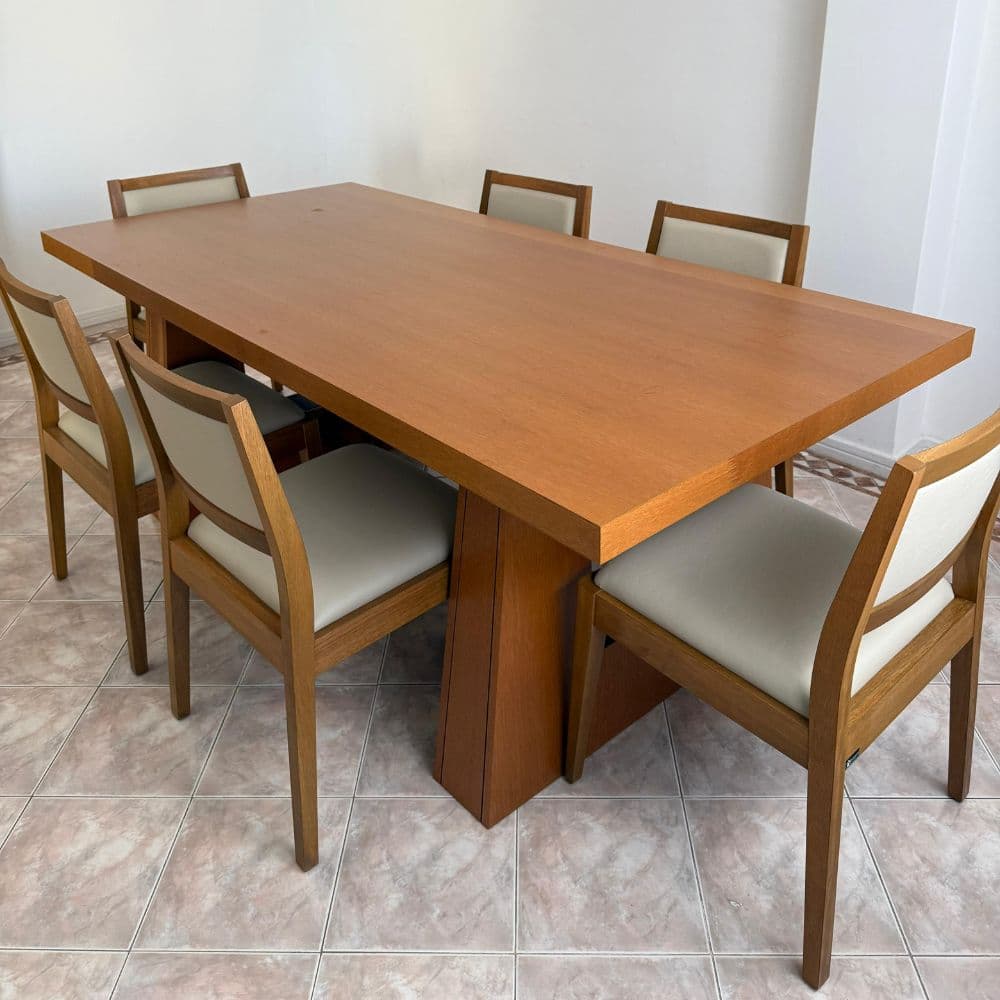 Mesa comedor madera Grandis Moderna Brook - SILVINA C 12111 Mesa comedor madera Grandis Moderna Brook - SILVINA C 12111