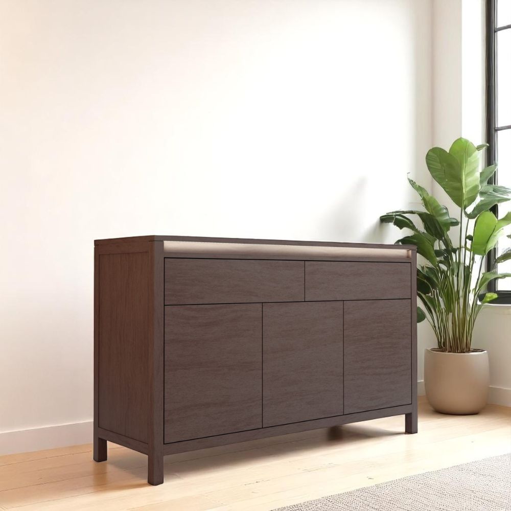 Bahiut vajillero Moderno madera led Grand - SILVINA C (4) Bahiut vajillero Moderno madera led Grand - SILVINA C (4)