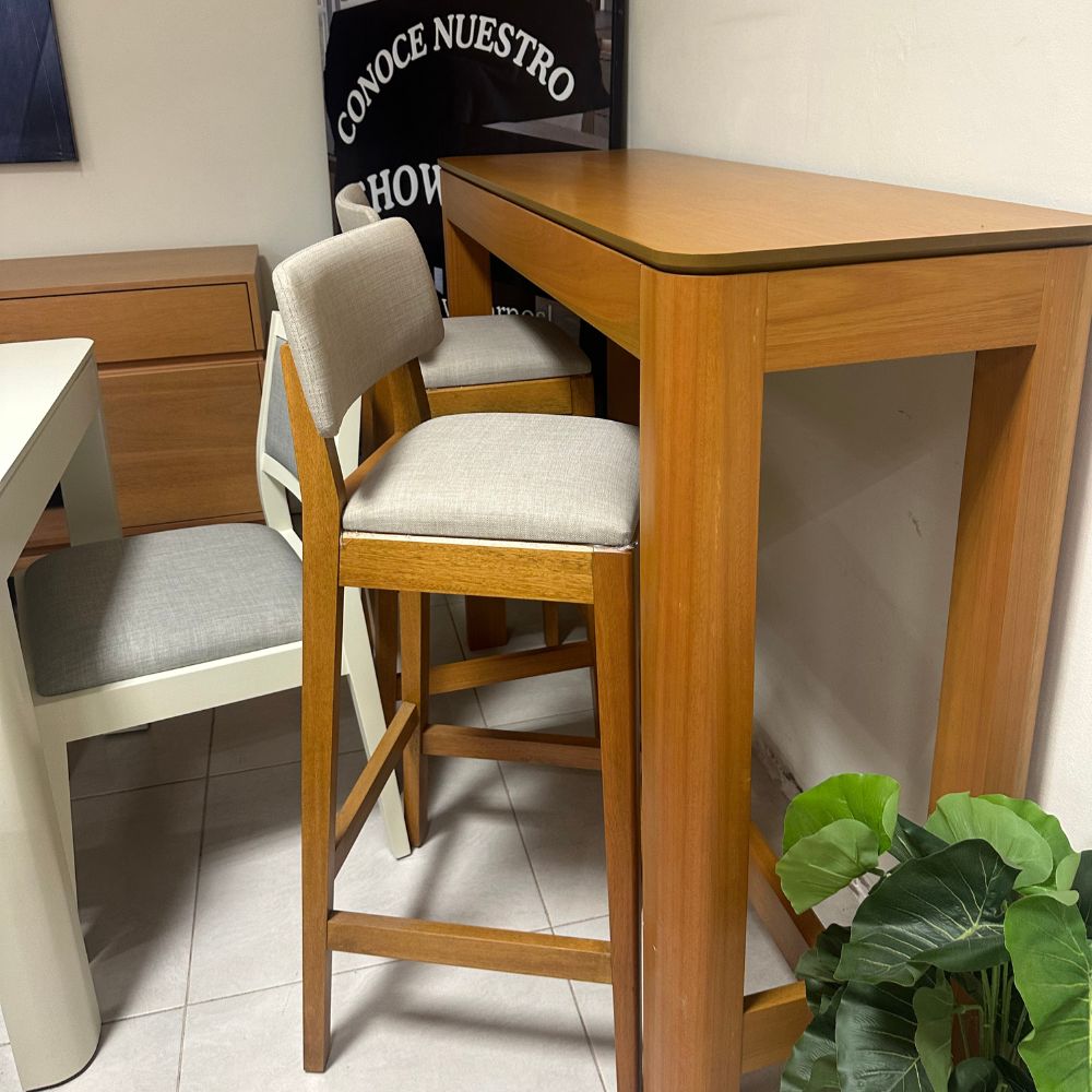 Banqueta alta desayunador madera Mou - SILVINA C 12 Banqueta alta desayunador madera Mou - SILVINA C 12