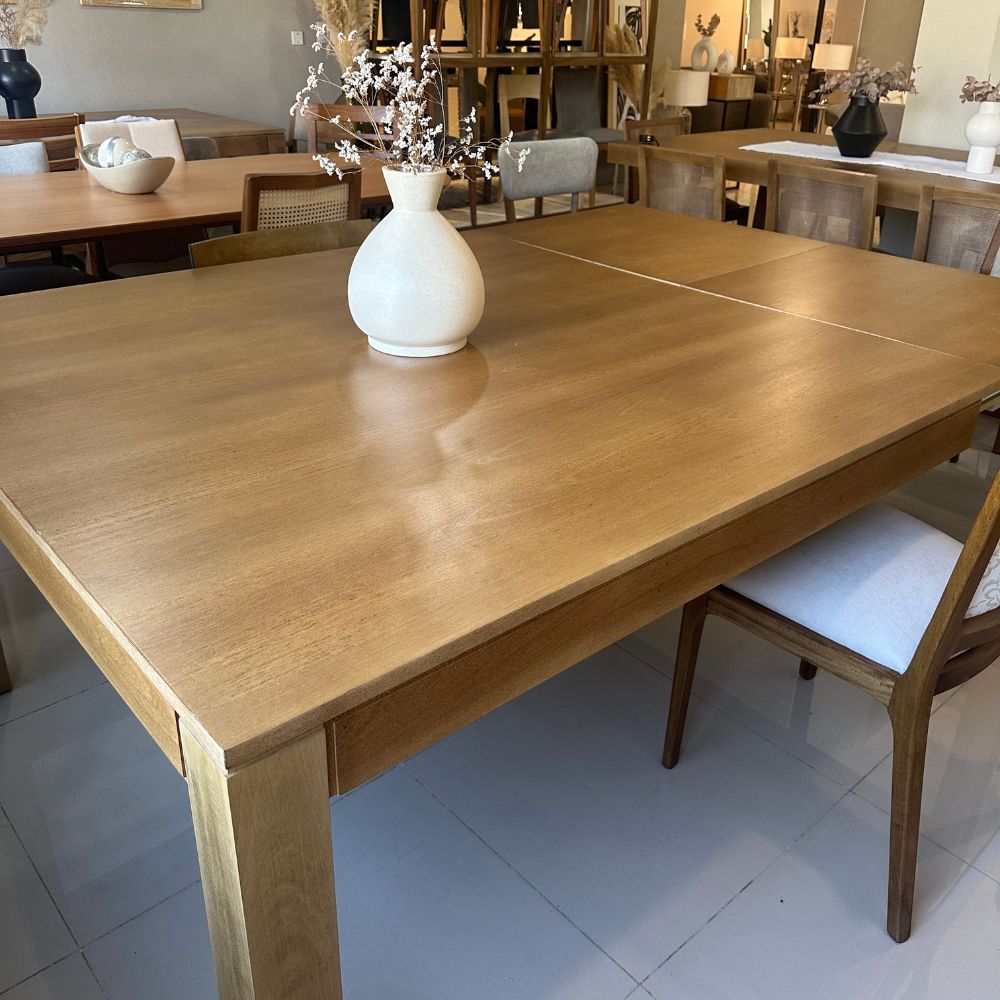 Mesa cuadrada extensible comedor madera Natal - SILVINA C (3) Mesa cuadrada extensible comedor madera Natal - SILVINA C (3)