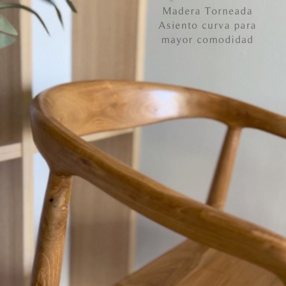 Silla comedor madera Nórdica Bali circle - SILVINA C (4) Silla comedor madera Nórdica Bali circle - SILVINA C (4)