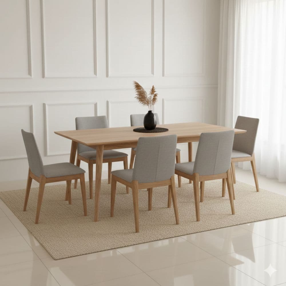 Silla comedor tapizada madera Nórdica Abba - SILVINA C 1122 (1) Silla comedor tapizada madera Nórdica Abba - SILVINA C 1122 (1)