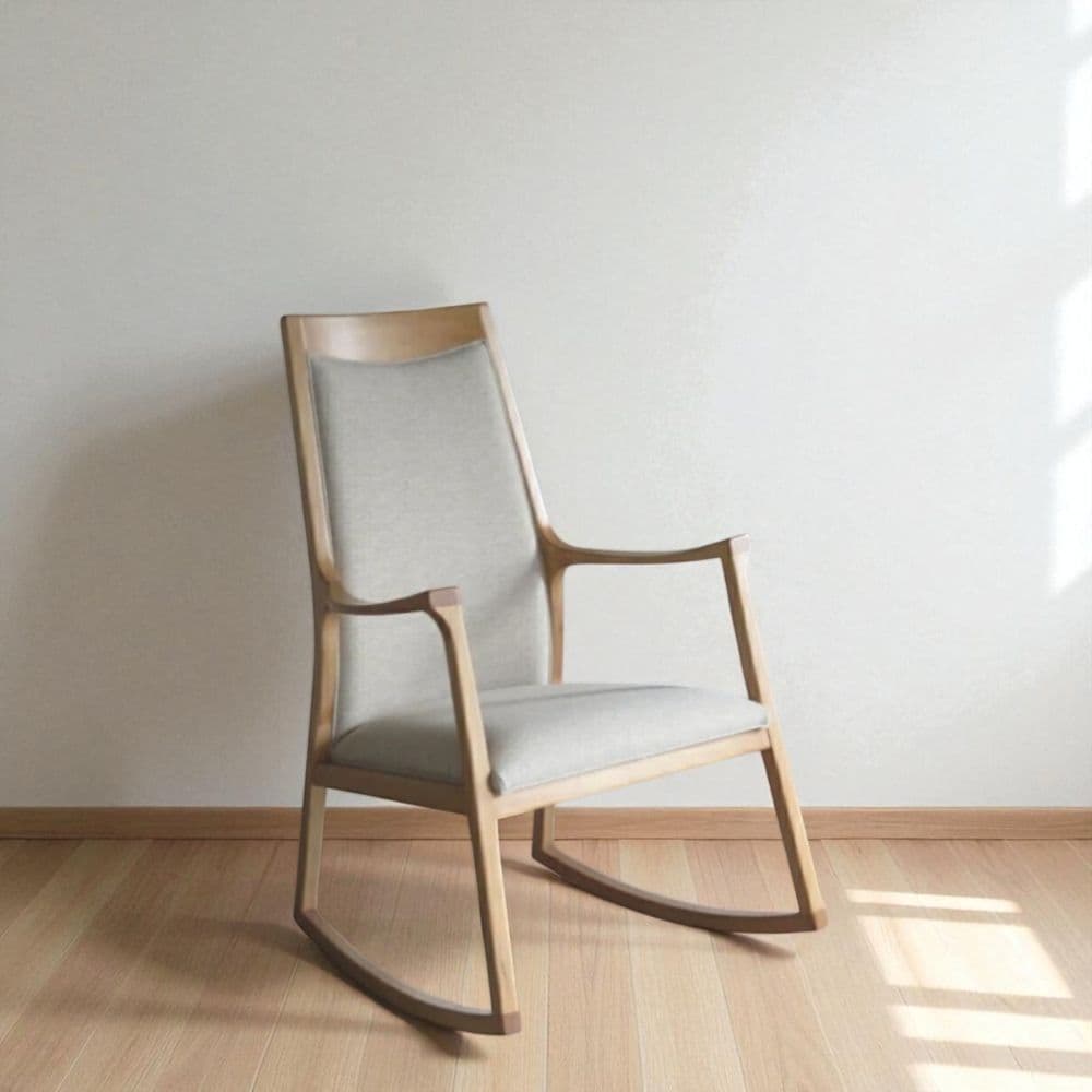 Sillón mecedora madera tapizado Essen - SILVINA C (1) Sillón mecedora madera tapizado Essen - SILVINA C (1)