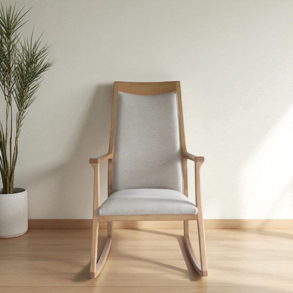 Sillón mecedora madera tapizado Essen - SILVINA C (3) Sillón mecedora madera tapizado Essen - SILVINA C (3)